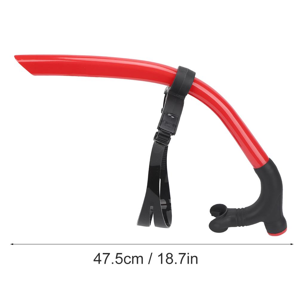 Front Schnorchel Atemrohr Abnehmbares Schwimm-Scuba für Schnorchel-TauchtrainingRed