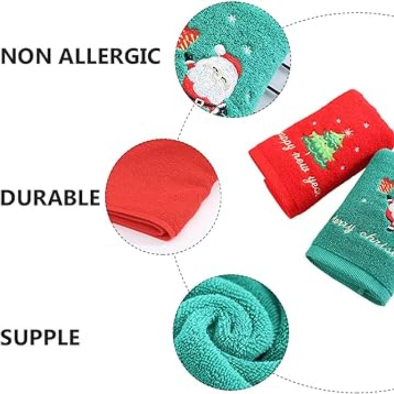 Handtücher mit Weihnachtsbaum, Weihnachtshandtücher für Neugeborene, Weihnachtsmann-Handtücher, Geschenk für Kinder, Familie, Erwachsene, Handtücher, 34 x 74 cm