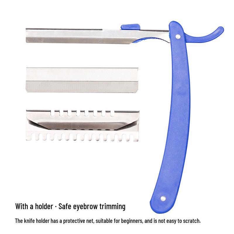 Xixi Stainless Steel Eyebrow Razor – Wavy Blade Disposable Trimmer for Makeup Artists