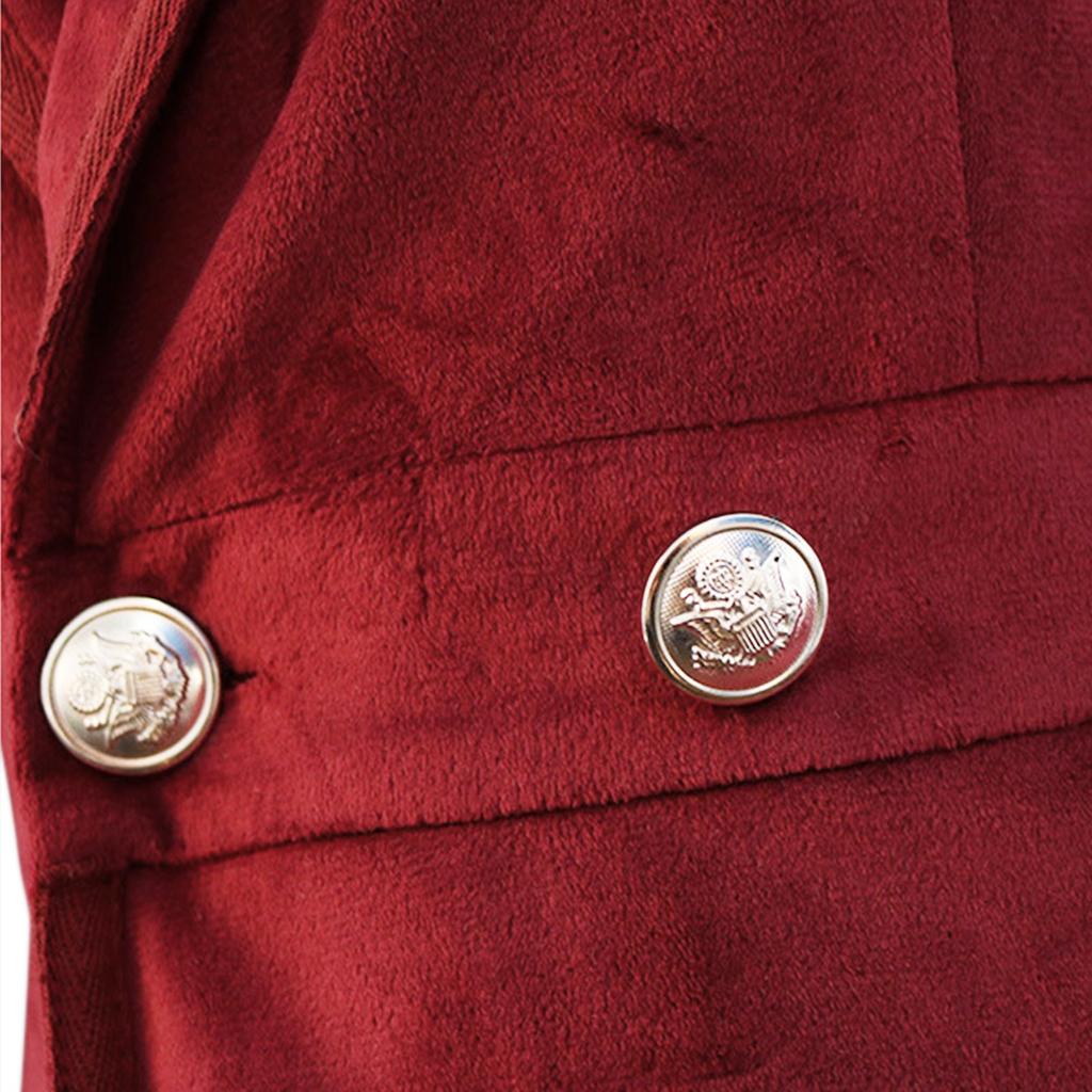 Women's Long Windbreaker Temperament Solid Velvet Long Sleeved Buttoned Coat Jacket