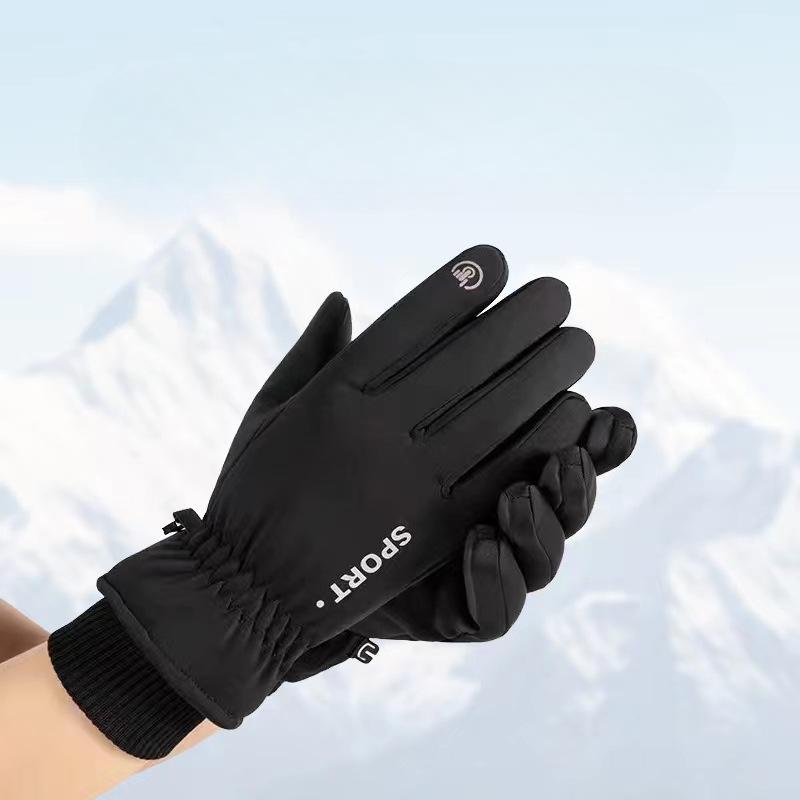 Warm Skiing Fleece  Anti Slip Touch Screen Cycling Sports  Cold Proof  Outdoor Windproof and Waterproof Winter Gloves