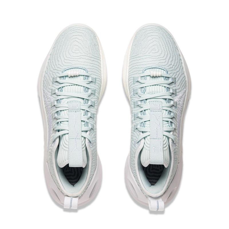 LiNing Yushuai ULTRA LOW Herren Basketballschuhe Carbon-Kern-Technologie Rebound Wolkenporzellan Blau ABAU033-7