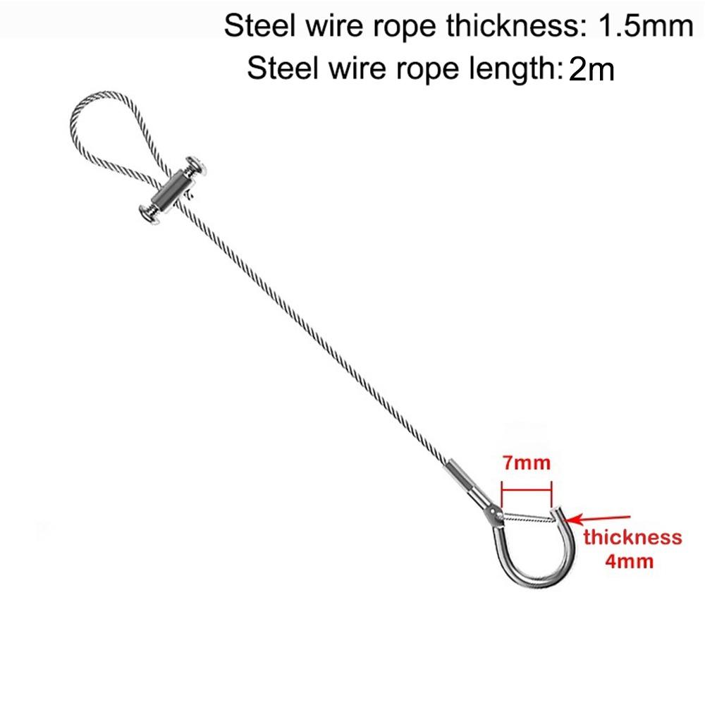 New Stainless Steel Wire Rope Adjustable With Locking Retractable Fastening Lighting Hanging Wire
