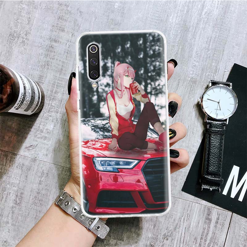Sports Car Cute Anime Girl Phone Case For Xiaomi Redmi 9 9A 9C 9T 10 10A 10C 8 8A 7 7A 6 6A K40 K20 Pro K30 S2 10X Printing Cove