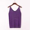 Glänzendes Pailletten-Strick-Camisole-Westen-Top für Damen