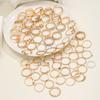 66pcs Fashion Simple Zircon Pearl Butterfly Stackable Rings Multipack For Daily Outing, Commuting & Party Wear, Trendy Jewelry