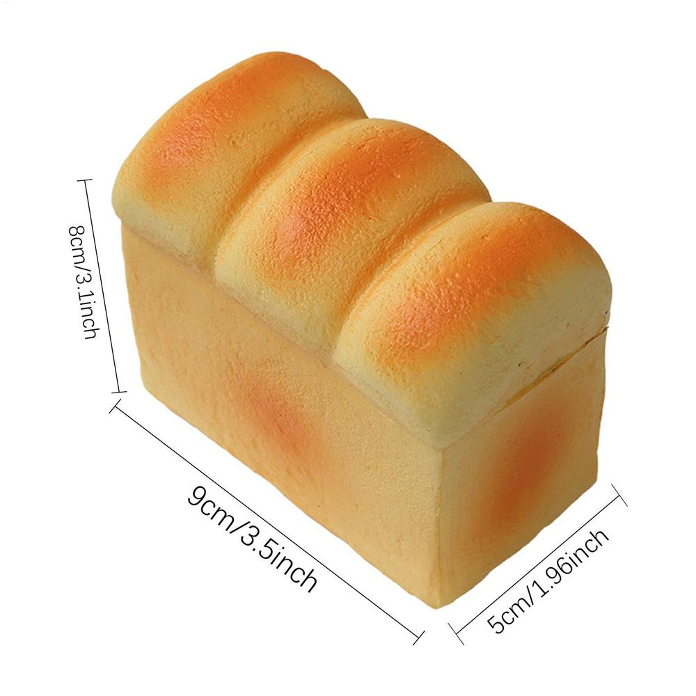 Bread Fidget Toy Squeeze Toy Bread Shape Simulation Sensory Fidget Toy Tear Resistant Funny Bread Stress Toy Bread Relaxing Toy