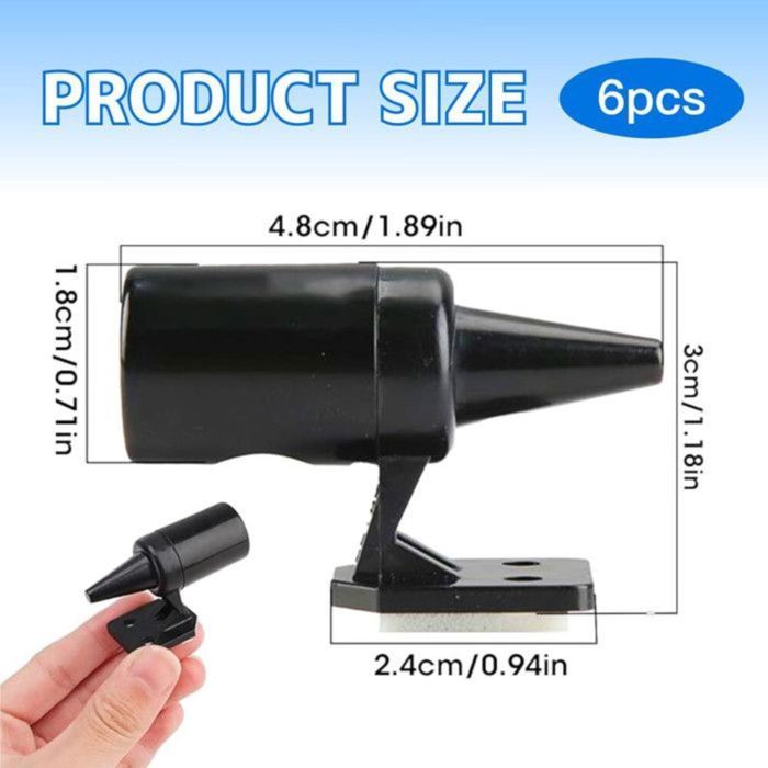 6pcs Ultrasonic Animal Repeller Whistle, Animal Repeller Whistle for Car, Wild Boar Repellent, Effective Ultrasound An ANIMAL REPELLER WHISTLE