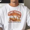 Gone Fishing Funny Shirt, I'll Be Back When the Whiskey Runs Out Tee, Comfort Colors® Funny Fishing Whiskey T-Shirt, Father's Day Tee