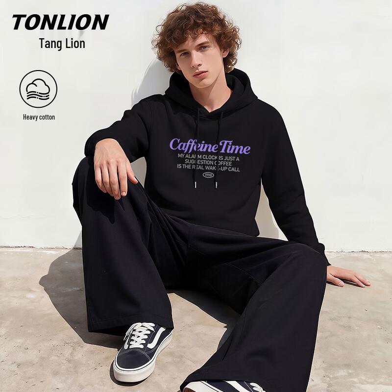 TonLion Men's Casual Hooded Sweatshirt