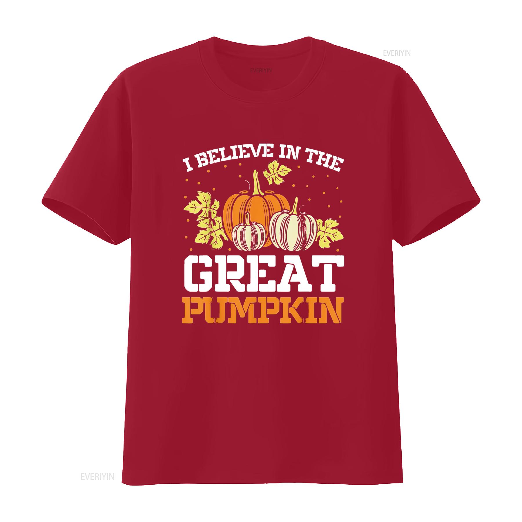 Womens I Believe In The Great Pumpkin T Shirt Black Medium vintage Washed Casual Unisex Stretched streetwear Stylish fashion S