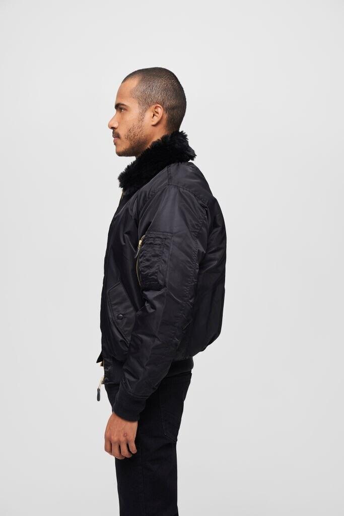 Winter Jacket Brandit MA2 Jacket Fur Collar (3175) Black