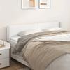 Exclusive House - Headboard with Ears White 183x16x78/88 Cm Faux Leather