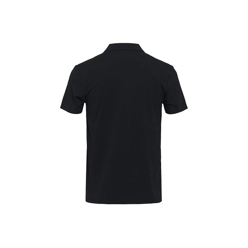 Li Ning Polo Shirts Men s Black Polo Collar Moderate Straight Fit APLT181-1 M