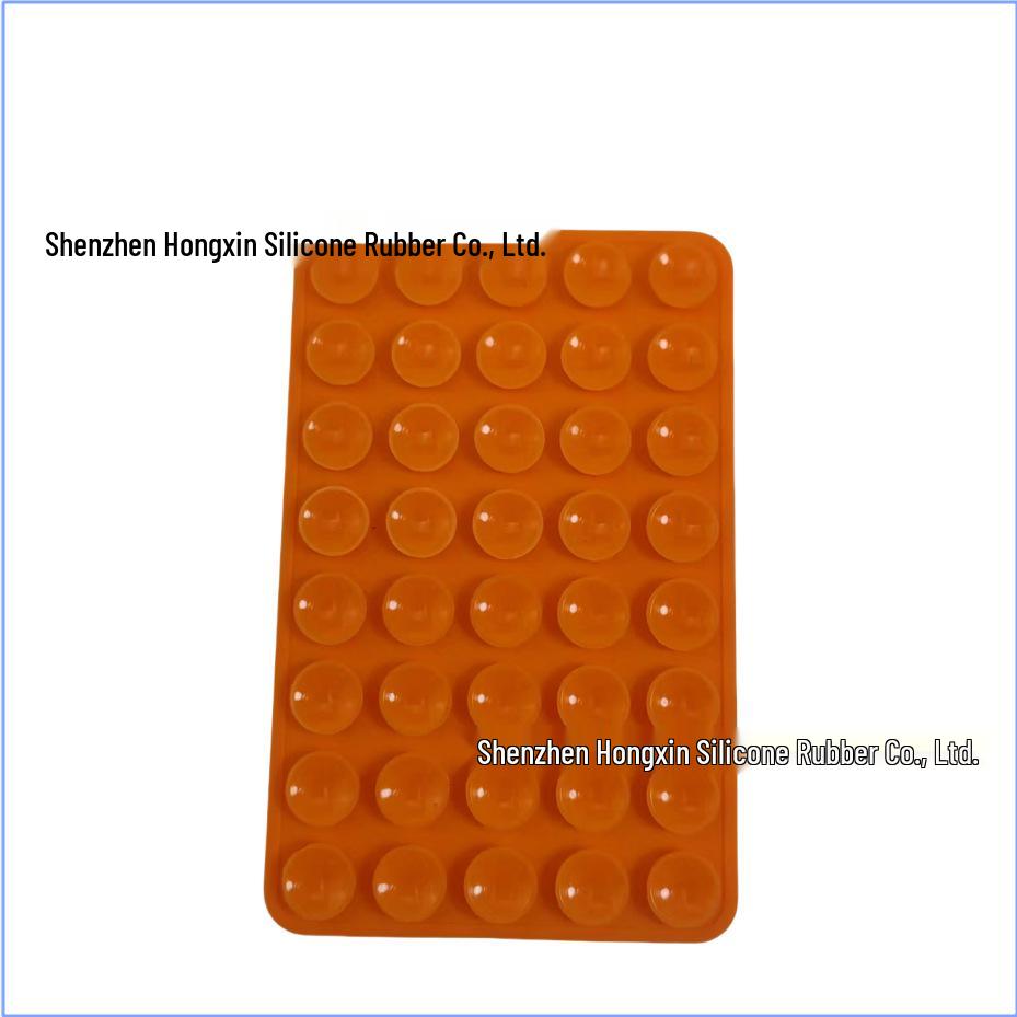 Silicone Suction Cup Holder for Mobile Phones - Square, Single-Sided, Set of 24