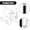 Punch-Free Shower Door Hook Wall Mounted Transparent Acrylic Shower Hanger Clothing Hangings Rack Strong Load-Bearing