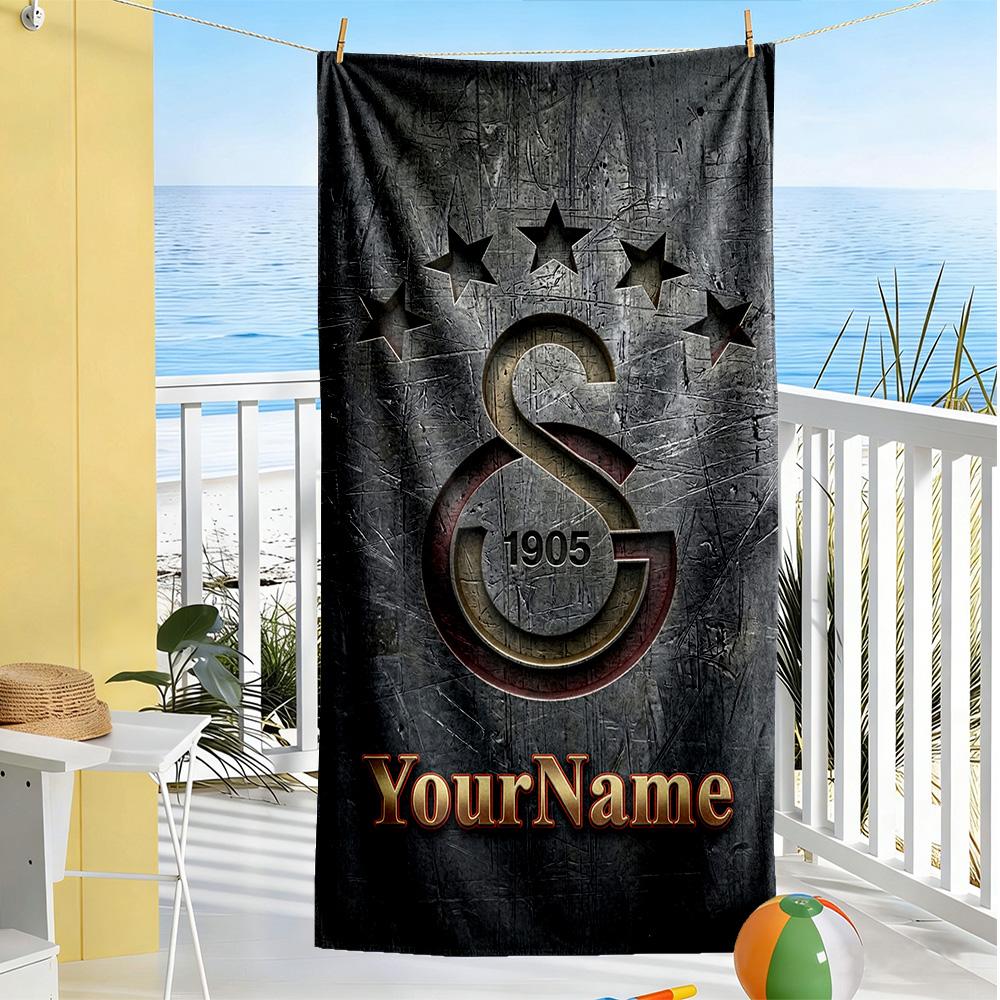 Galatasaray Customize Text Beach Towel Soft Durable Quick-Dry Portable for SwimmingBeachCamping Travel Beach AccessoriesGym