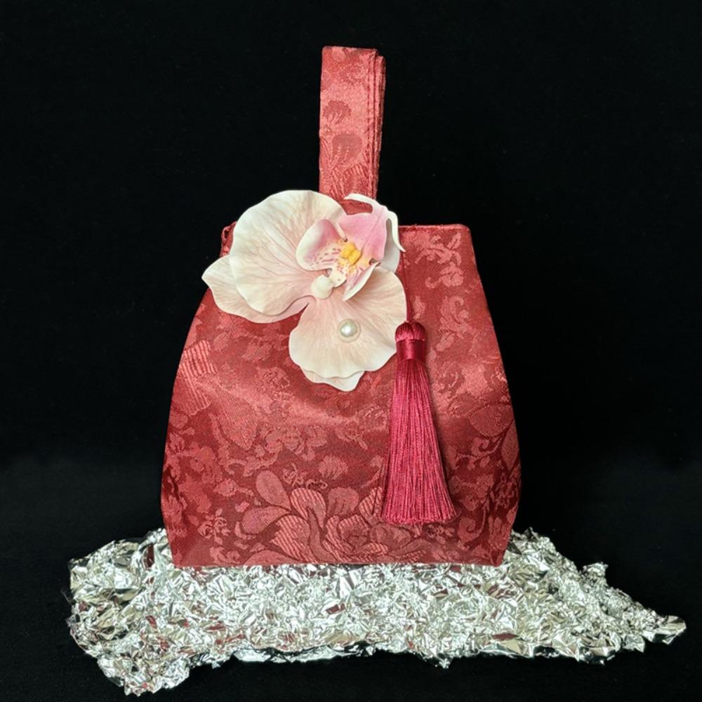 Temperament Chinese Style Handbag Orchid Flower Wedding Candy Bag  Cheongsam Accessories