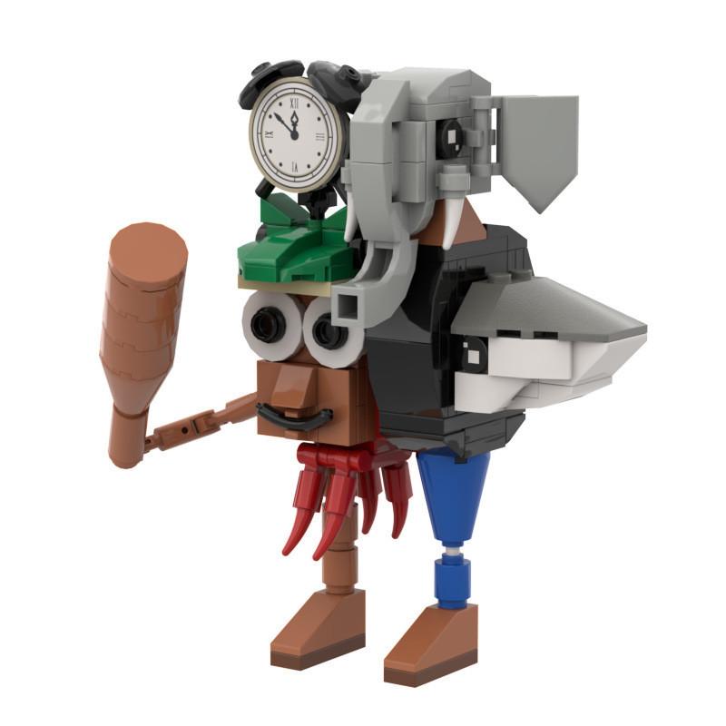 Assembling Italiana Brainrot Building Block Models For Kids Activities Creative