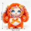 Bag Hanging Rabbit Plush Keychain Big Ear Car Key Ring Delicate Bunny Doll Pendant  Gift For Girls