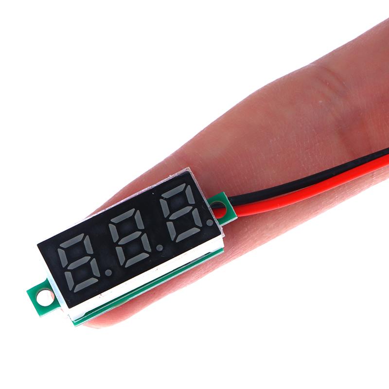 DC5-30V Voltage Meter 0.28 Inch LED Digital Voltmeter Auto Car Mobile Power Voltage Tester Detector Red Green Blue Yellow