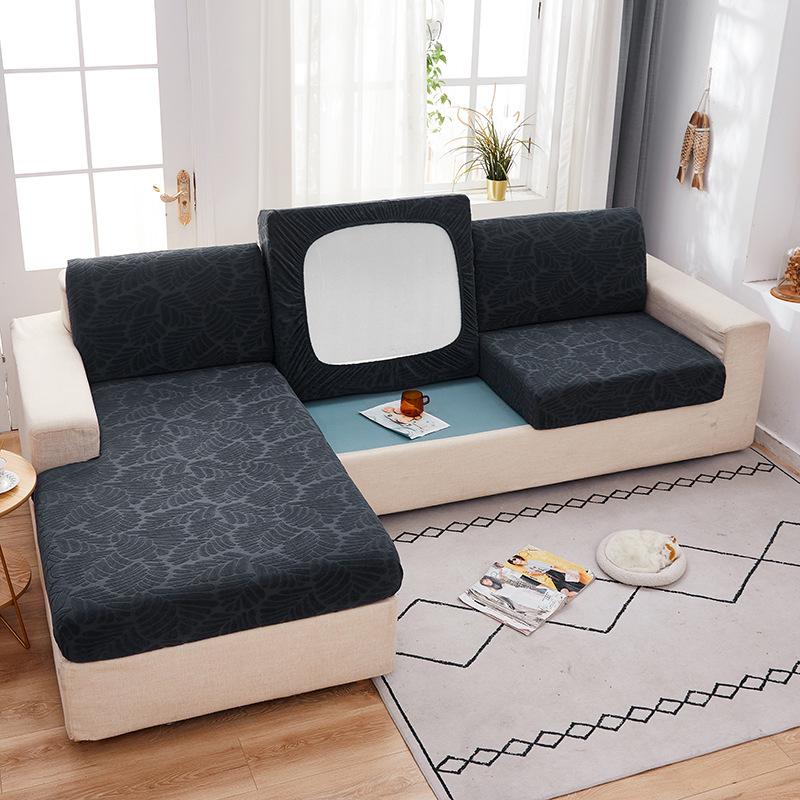 Solid Color Jacquard Sofa Seat Cover Four Seasons Universal Thickened Anti-Scratching Dust Cover All-Inclusive Non-Slip Imperial Concubine Combination