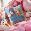 Girl For Love Anime Sasameki Koto Pillow Case Anti-Dustmite Pillowcase Invisible Zipper Silky Short Plush Sofa Cushion Cover