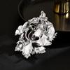 Women's Light Luxury Design Elegant Inlaid Zircon Tassel Flower Brooch Fashionable And Versatile Niche Design Brooch