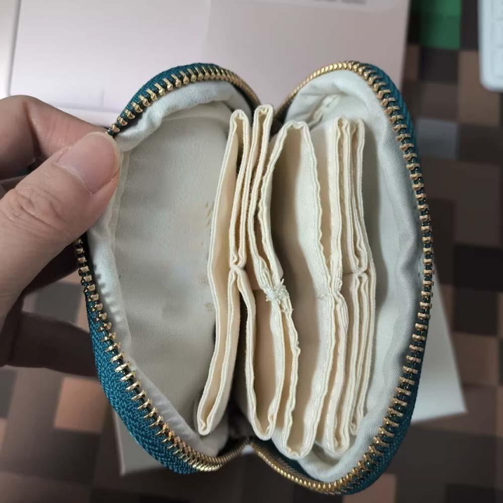 Multi-Layered Flannel Jewelry Zipper Bag Velvet Cloth Jewelry Organizer  Bracelet