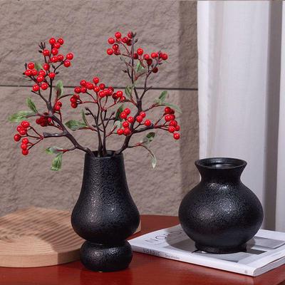 Einfache Keramik Hydroponik Blumenvase - Kreative Wohnzimmerdekoration