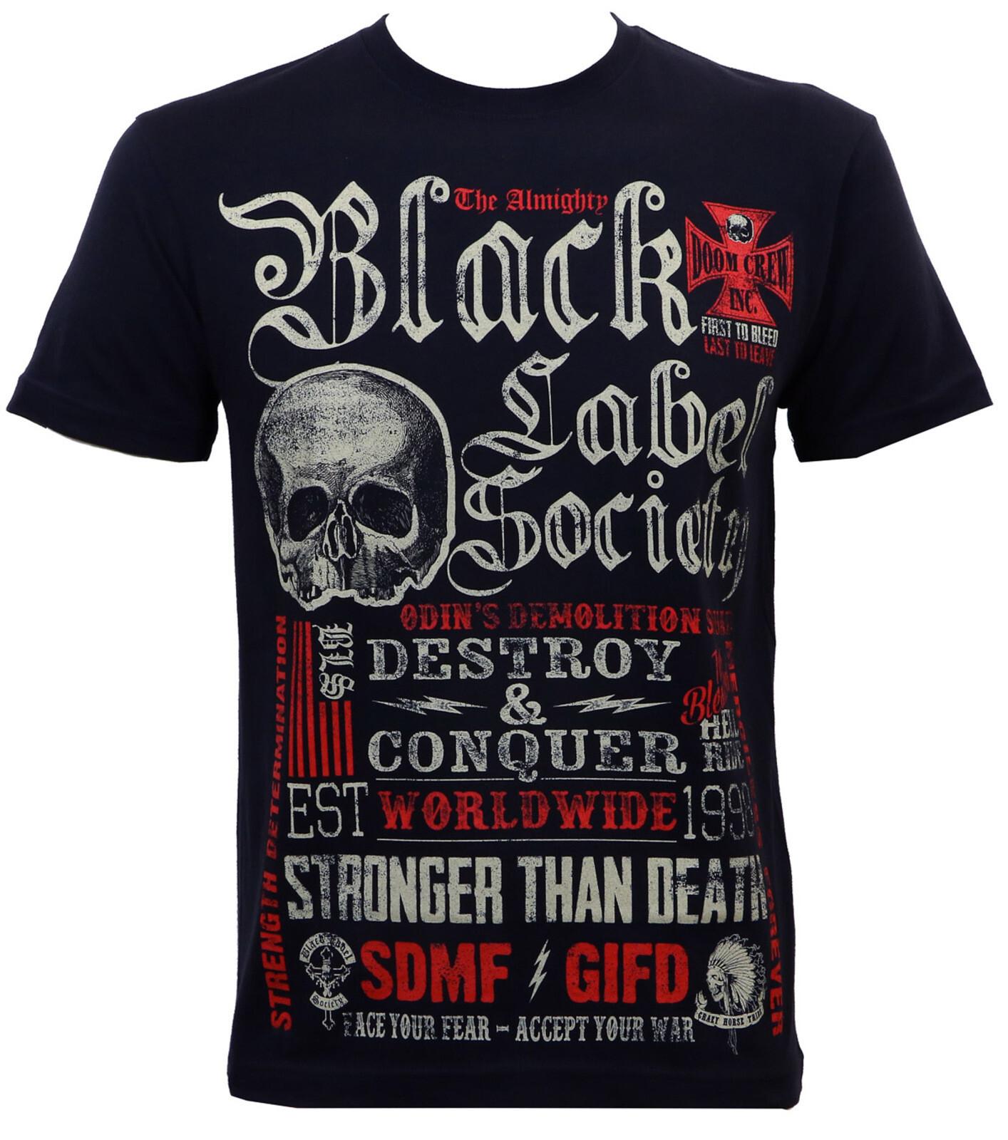 BLACK LABEL SOCIETY cd lgo THE ALMIGHTY MOTTO COLLAGE Offcl SHIRT LAST SMALL oop XXXXL