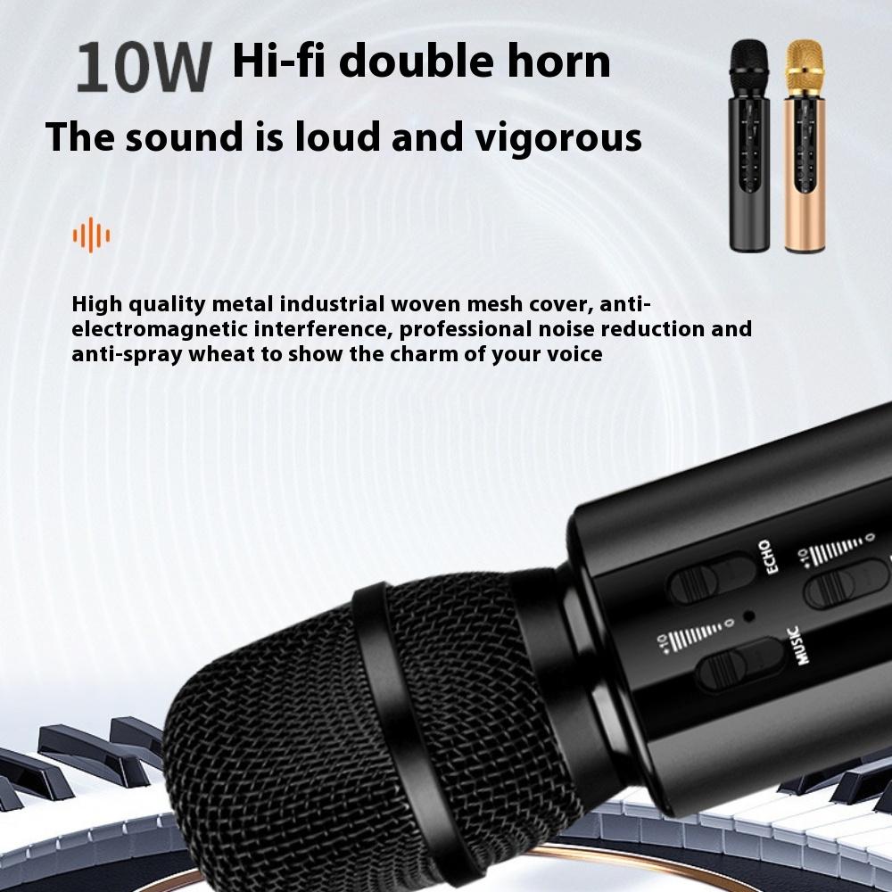 M6 Bluetooth Microphone Microphone Integrated Audio Mai Karaoke Artifact Karaoke Singing Microphone