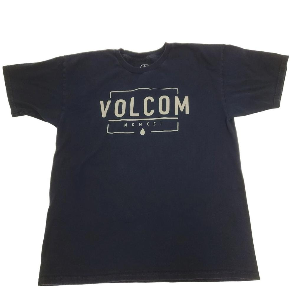 Volcom MCMXCI Mens Black Graphic T-Shirt 100% Cotton Casual Crewneck Men's Large