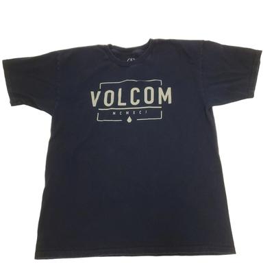 Volcom MCMXCI Mens Black Graphic T-Shirt 100% Cotton Casual Crewneck Men's Large