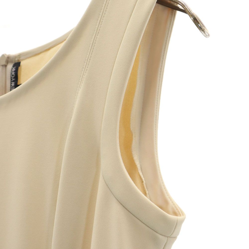 FOXEY NEW YORK made in Japan No sleeve Long dress 38 beige Women Used