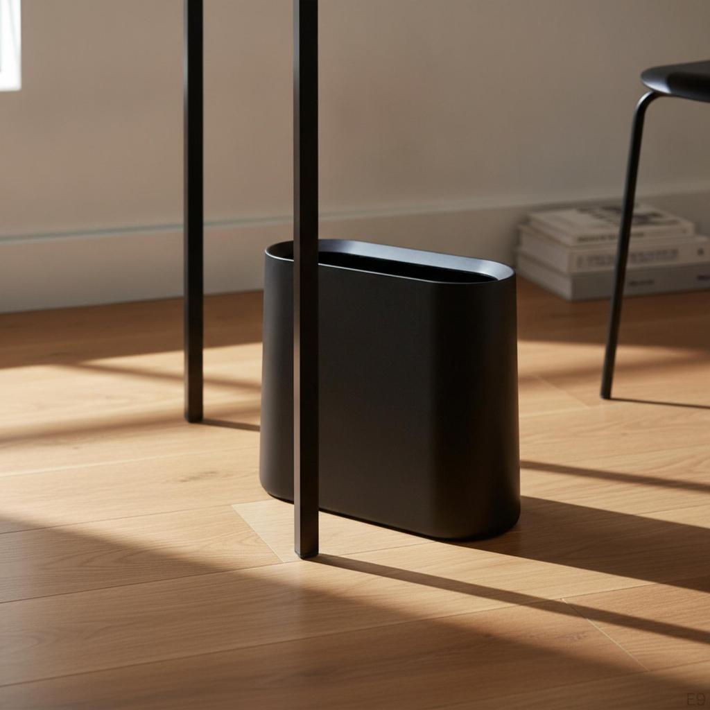 Waste In Confined AreasSaving Rectangular Trash Bin Compact Wastebasket for Tight Areas, Lavatory,