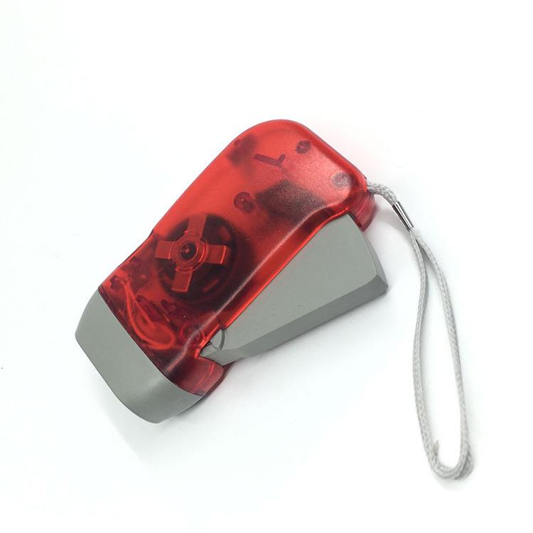 Hand-cranked Solar Power Flashlight: Portable Emergency Light