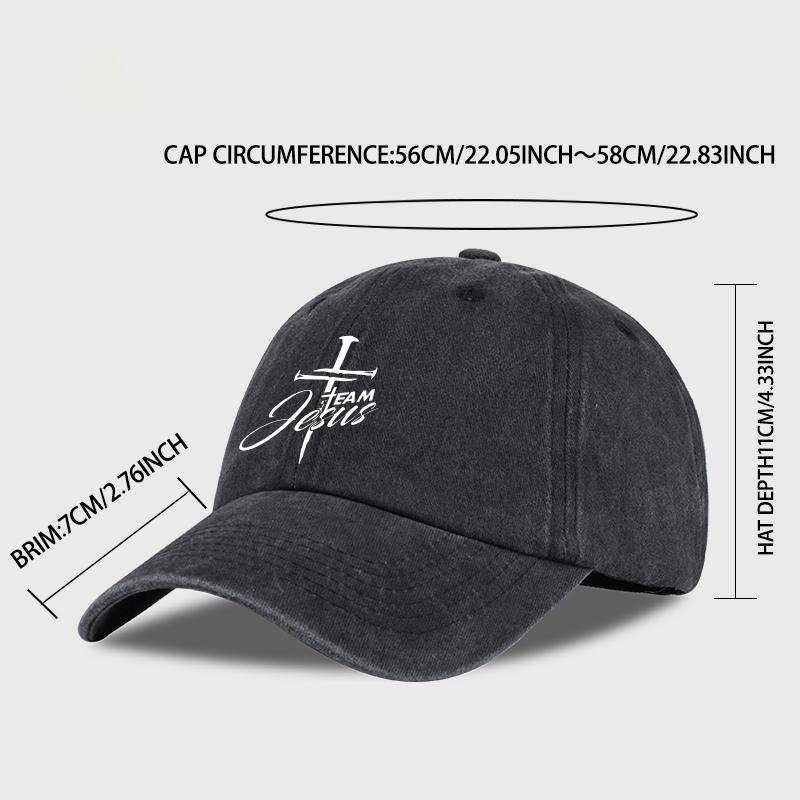 One Jesus Washed Baseball Cap Unisex Breathable Adjustable Sun Hat Casual Hat Fishing Camping Fashion Headwear