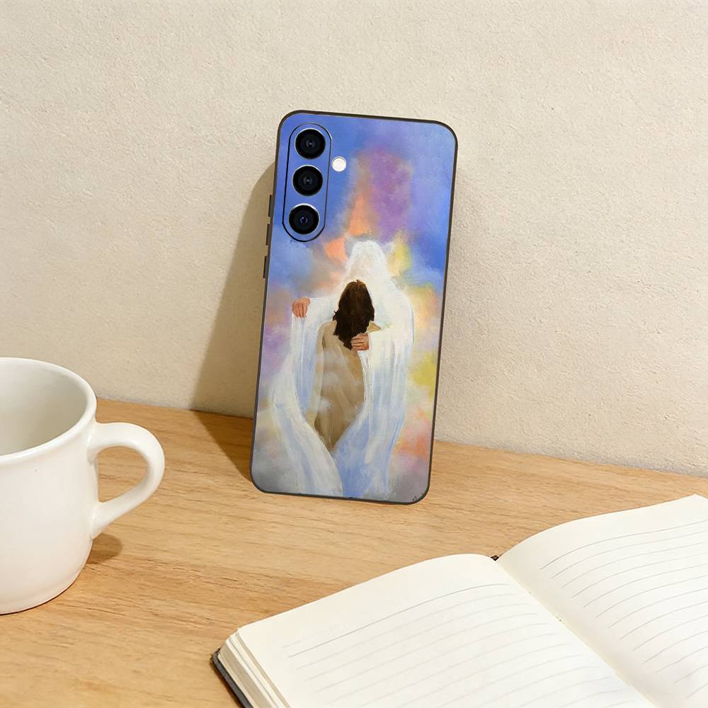 Faith Christian Religious Jesus Phone Case For Samsung Galaxy A73,A72,A71,A70,A53,A52,A51,Others Soft Black Cover