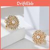 Chic And Stylish Rhinestone Floral Scarf Buckle Lightweight Alloy Jewelry
