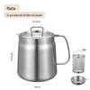 Ruhan Stainless Steel Oil Pot with Filter & Frying Basket