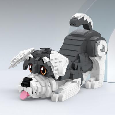Nuovi Set di Blocchi da Costruzione Cucciolo Schnauzer Husky 635/757 Pezzi Figure Giocattolo Figurina da Collezione Mattoncini Decorazioni per la Casa Giocattolo Regali per Bambini