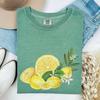 Lemon & Leaf Graphic Tee – Comfort Colors Summer Shirt