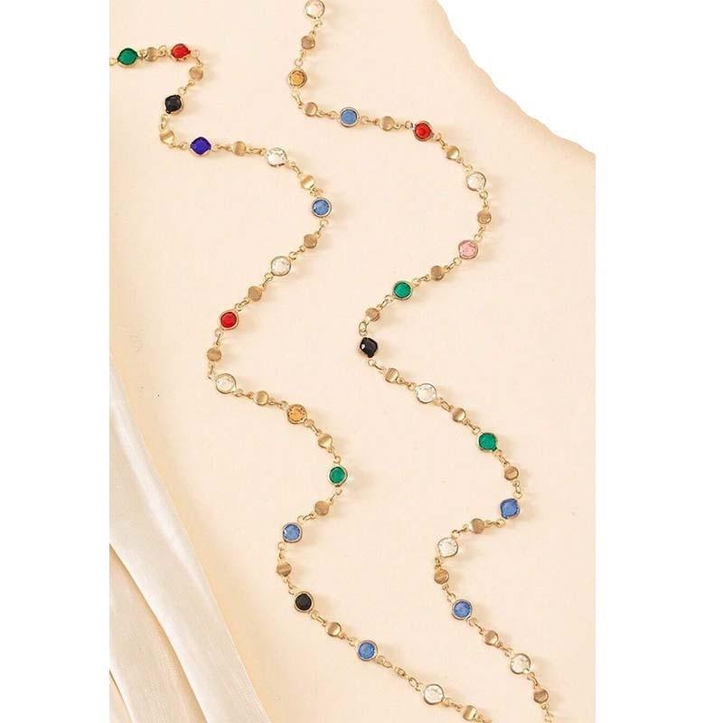 Stylish Womens Long Pendant Necklaces In Colorful Crystal And Alloy For Everyday Wear