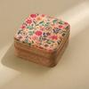 Printed Portable Necklaces Storage Box Portable Retro Rings Case Durable Travel Jewelry Box  Travel