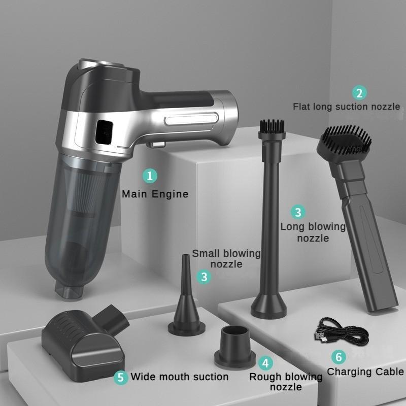 120W vysoce výkonný vysavač do auta Přenosný bezdrátový ruční vysavač Malý stolní vysavač pro domácnost