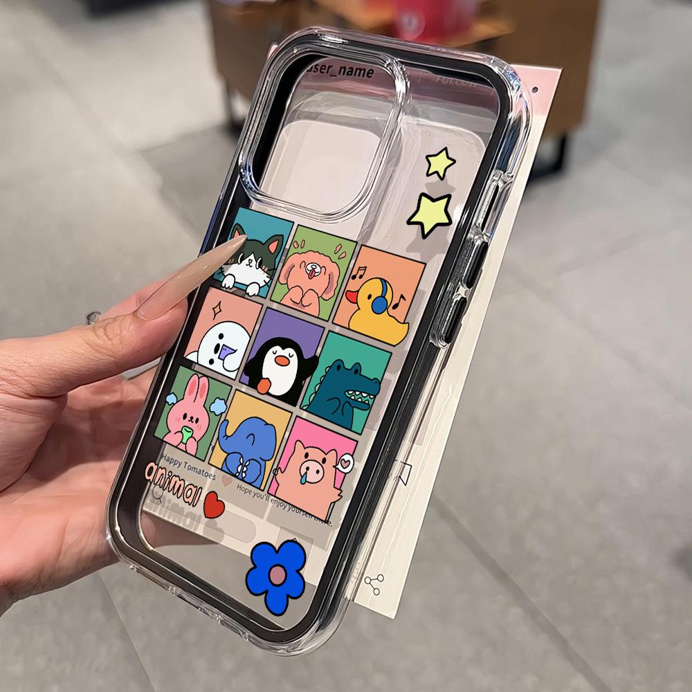 Painted Phone Case for iPhone 17 11 12 13 14 15 16 iPhone 17 12 13 14 15 16 Pro 17 12 13 14 15 16 Pro Max  High Quality Painted Animal Cute Phone Case