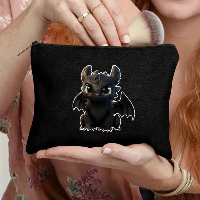 How to Train Your Dragon Toothless Pencil Case Cute Canvas Stationery Pouch for Students