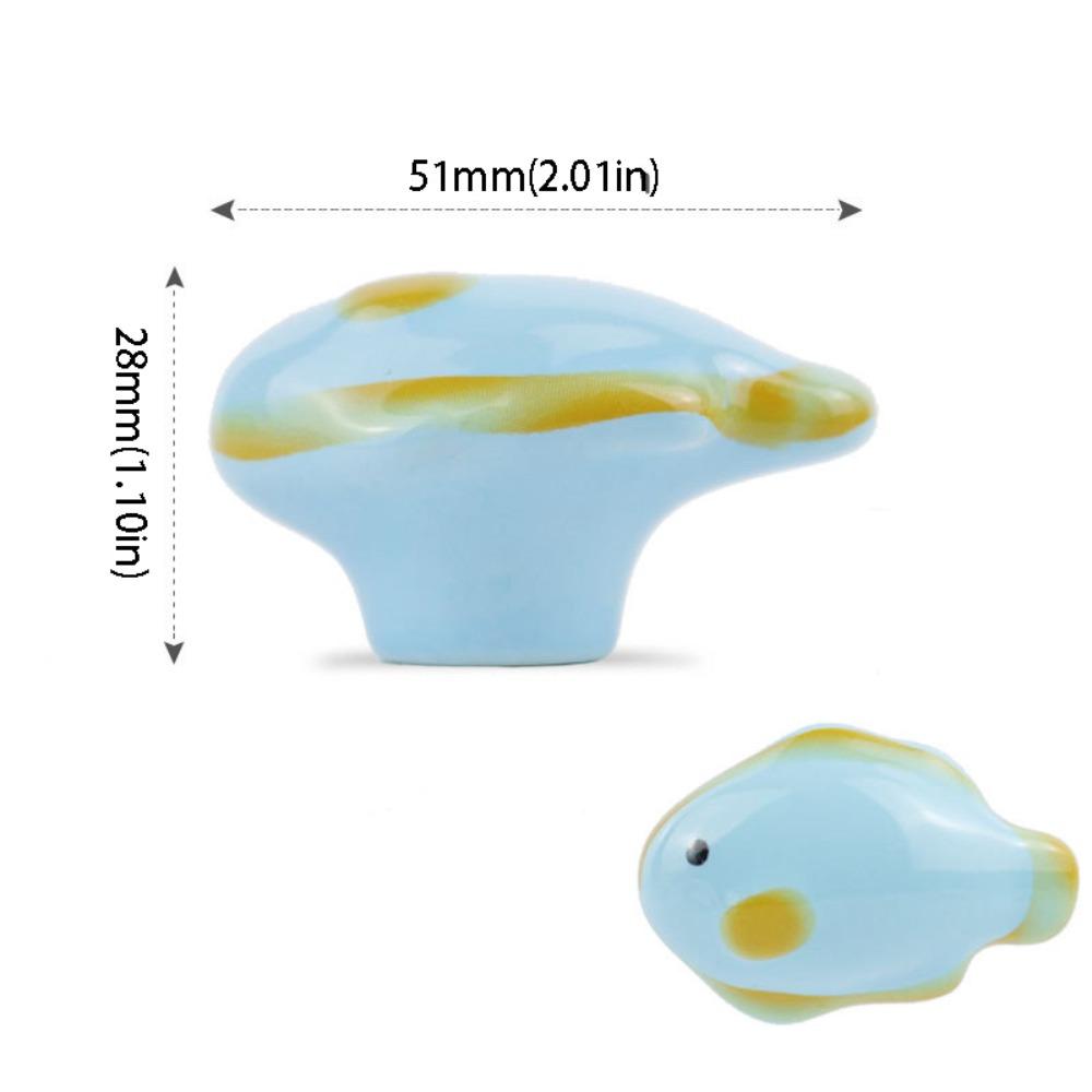 Tecknad Djur Skåphandtag Söt Design Keramisk Knopp Dörrhandtag Djurknopp Möbeldörr