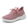 Women's flying woven little white single shoes, casual sports running trendy shoes, girls' new spring and autumn versatile